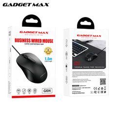 GADGET MAX - GI04 Business Wired Mouse - Black
