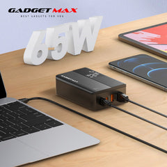 GADGET MAX - GC05 Super Revo 65W Fast Charger - Black
