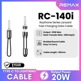 REMAX - RC-140i C-L Raythone Series Type-C to Lightning Fast Charging Data Cable (20W) - Tarnish