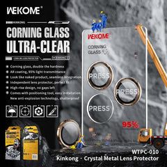 WEKOME - WTPC-010 Corning Lens Protector - Silver