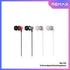 REMAX - RM-512 3.5mm Metal Wired Earphone - Silver