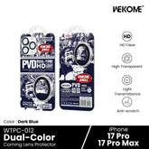 WEKOME - WTPC-012 KinKong Dual-Color Camera Lens Protector - iPhone 17 Pro / 17 Pro Max ( Dark Blue )