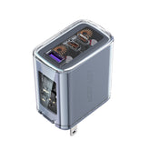 ACEFAST A47 SPARKLING SERIES PD65W GAN (2*USB-C+USB-A) CHARGER - MICA GREY
