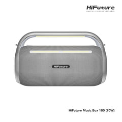 HiFuture - Music Box 100 Bluetooth Wireless Speaker ( 70W ) - Silver