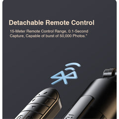 RTAKO - ZP220 Ultra-Wide Angle Selfie Stick - Black