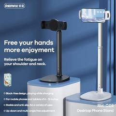 REMAX - RM-C08 Creative Desktop Phone Stand - White