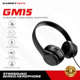 GADGET MAX - GM15 Starsoung 3.5MM Wired Headphone - Black