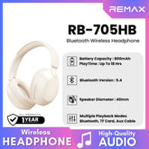 REMAX - RB-705HB 5.4 Bluetooth Wireless Headphone - Beige