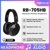 REMAX - RB-705HB 5.4 Bluetooth Wireless Headphone - Black