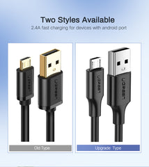 UGREEN - US289 USB 2.0A to Micro Cable 1M - Black