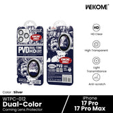 WEKOME - WTPC-012 KinKong Dual-Color Camera Lens Protector - iPhone 17 Pro / 17 Pro Max ( Silver )