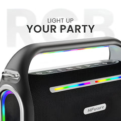 HiFuture - Music Box 100 Bluetooth Wireless Speaker ( 70W ) - Black