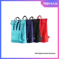 REMAX - 606 Digtal Double Backpack - Navy Blue