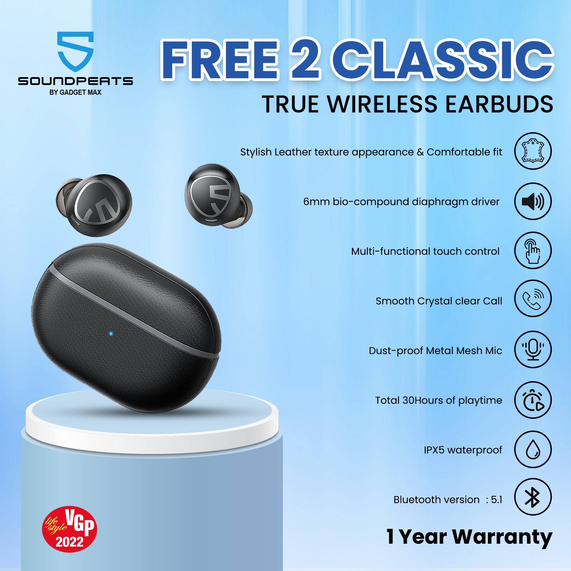 True wireless earbuds soundpeats sale