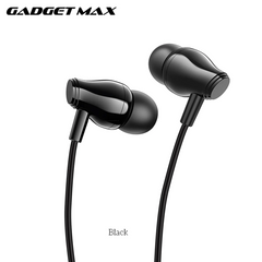 GADGET MAX - GM08 3.5mm Universal Wired Earphone - Black