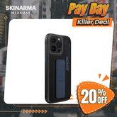 Skinarma iPhone 15 Pro 6.1" Slate (Grip-Stand) Case - Blue