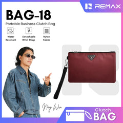 REMAX - BAG-18 Portable Business Clutch Bag - Red