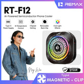 REMAX - RT-F12 AI-Powered Semiconductor Phone Cooler - Black