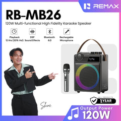 REMAX - RB-MB26 120W Multi-functional High Fidelity Karaoke Speaker
