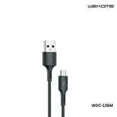 WK (WDC-136M) YOUPIN SERIES 3A DATA CABLE FOR MICRO (1M) (3A), Android Cable, -Black