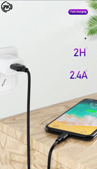 WK WDC-092I IPH FULL SPEED PRO DATA CABLE FOR LIGHTING 2.4A (1M) - White