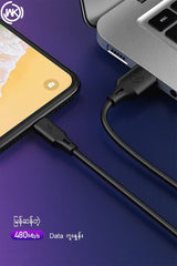 WK WDC-092I IPH FULL SPEED PRO DATA CABLE FOR LIGHTING 2.4A (1M) - White