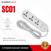 GADGET MAX - GMSC01 Colorful Series 3 Ports (US) (110-220V) (50/60Hz) (10A)