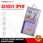 GADGET MAX - GIGII-345 3.5mm Little Frog Series Wired Earphone - Purple
