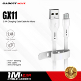 GADGET MAX GX11 CHARGING DATA CABLE FOR MICRO (2.4A) (1M), Micro Cable, Charging Cable, Data Cable