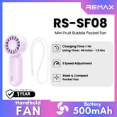 REMAX - RS-SF08 Mini Fruit Bubble Pocket Fan - Purple