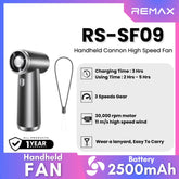 REMAX - RS-SF09 Handheld Cannon High Speed Fan (2500mAh) - Tarnish