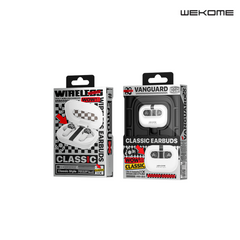 WK VA06 VANGUARD SERIES COLORFUL CASSETTE WIRELESS EARBUDS-White
