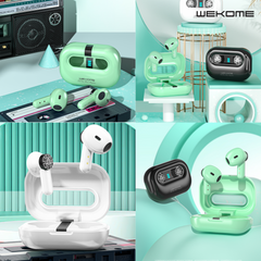 WK VA06 VANGUARD SERIES COLORFUL CASSETTE WIRELESS EARBUDS-White