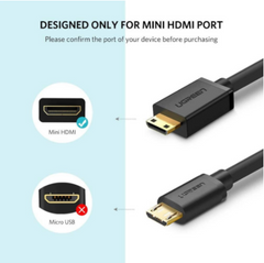 UGREEN - HD108 High quality Mini HDMI to HDMI Cable (1.5m)