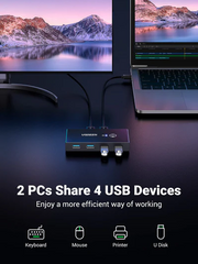 UGREEN 2 IN 4 OUT USB 3.0 SHARING SWITCH BOX (US216)
