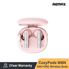 REMAX COZYPODS W8N Vansiang Series ANC+ENC Earbuds For Music & Call(PINK)