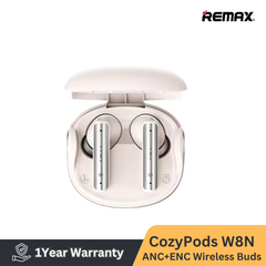REMAX COZYPODS W8N Vansiang Series ANC+ENC Earbuds For Music & Call(WHITE)
