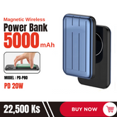 PRODA PD-P80/T109 5000mAh CHUANGYOU SERIES MAGNETIC WIRELESS POWER BANK - Blue