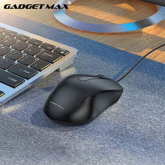 GADGET MAX - GI04 Business Wired Mouse - Black