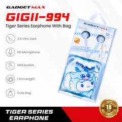 GADGET MAX - GiGii-994 Dragon Squad Series Earphone - Blue
