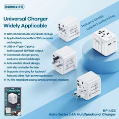 REMAX - RP-U23 Astro Series Multifunctional Charger ( 12W ) - White