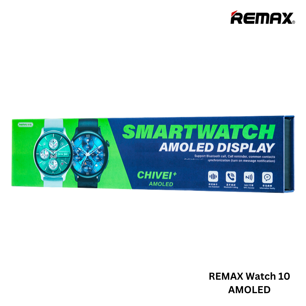 REMAX Watch 10 Chivei Amoled Display Smart Watch(Black)