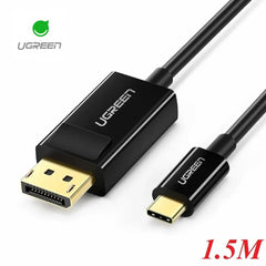 UGREEN MM139 USB TYPE-C TO DP CABLE (1.5M), Type-C to DP Cable, Display Port Cable - Black