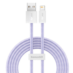 BASEUS DYNAMIC SERIES FAST CHARGING DATA CABLE USB TO IPH (2.4A)(2M) - Purple