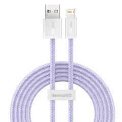 (Buy 1 Get 1) Baseus Dynamic Series iPhone Fast Charging Data Cable(2M) - Purple