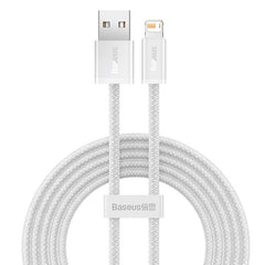 BASEUS DYNAMIC SERIES FAST CHARGING DATA CABLE USB TO IPH (2.4A)(2M) - White