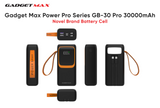 GADGET MAX GB-30PRO 30000MAH PD20W+ QC22.5W WITH CABLE FAST CHARGING POWER PRO DIGITAL DISPLAY POWER BANK (OUTPUT-4USB)(TYPE C-IN/OUT)(IPH-IN/OUT)