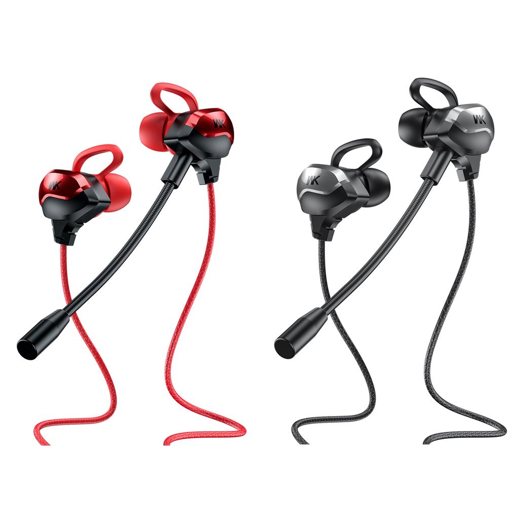 WK ET-Y30 3.5MM Wired Earphone, Gaming Earphone, Wired Earphone, Earphone with Mic