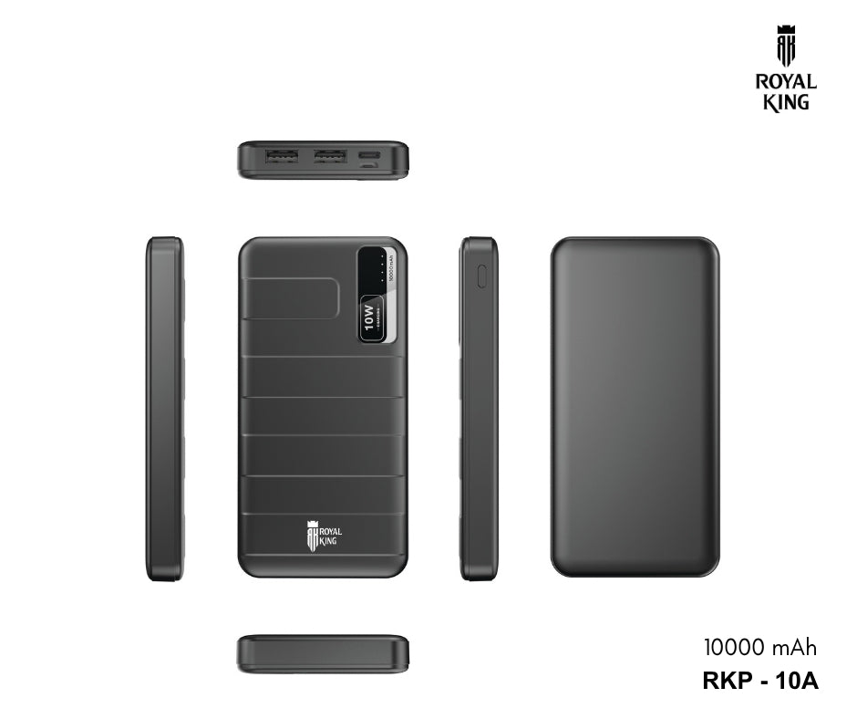 ROYAL KING - RKP-10A 10000mAh Super King II Series Power Bank ( 2A ) - White
