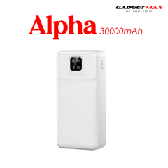 GADGET MAX - GB103 Alpha Series 30000mAh Power Bank - White